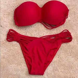red bikini